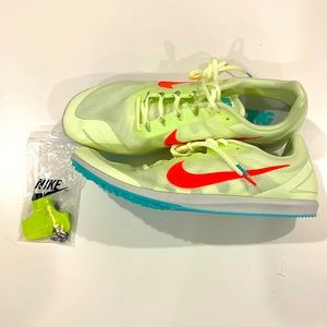 Nike Zoom Rival D Men Track Racing Spikes Barely Volt Green Sz 14 907566-700 NEW